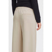 ICHI Beige Recycled Polyurethane Jeans & Pant