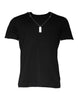 Dolce & Gabbana Black Cotton Necklace Embellished T-shirt
