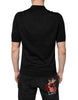 Dolce & Gabbana Black Silk Short Sleeves Men Polo T-shirt