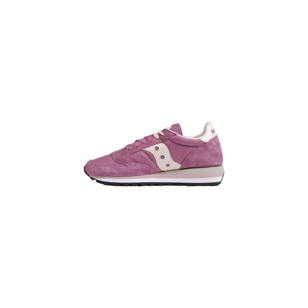 Saucony Pink Suede Leather Sneaker