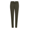 ICHI Green Polyester Jeans & Pant