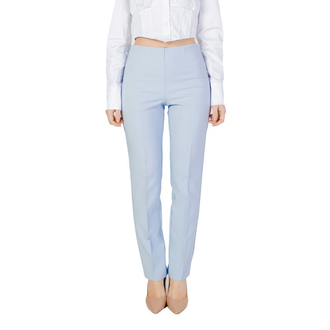 Sandro Ferrone Blue Polyester Jeans & Pant