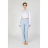 Sandro Ferrone Blue Polyester Jeans & Pant
