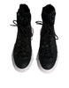 Dolce & Gabbana Black Nylon Galileo High Top Sneakers Shoes