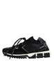 Dolce & Gabbana Black White Logo Sorrento Mens Sneakers Shoes