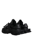 Dolce & Gabbana Black Low Top Space Lace Up Sneakers Shoes