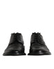 Dolce & Gabbana Black Leather Derby Wingtip Formal Shoes