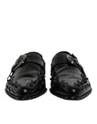 Dolce & Gabbana Black Embellished Derby Monk Strap Shoes