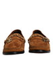 Dolce & Gabbana Brown Suede Leather Loafers Dress Shoes