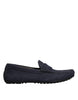 Dolce & Gabbana Blue Calf Leather Slip On Men Moccasin Shoes