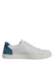Dolce & Gabbana White London Calf Leather Sneakers Shoes