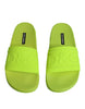 Dolce & Gabbana Green Rubber Slides Sandals Beachwear Shoes