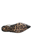 Dolce & Gabbana Black Leather High Heels Slingbacks Shoes
