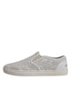 Dolce & Gabbana White Floral Lace Slip On Loafers Shoes