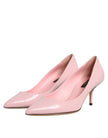 Dolce & Gabbana Light Pink Patent Leather Heels Pumps Shoes
