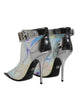 Dolce & Gabbana Shoes Silver Iridescent Pointed Short Boots