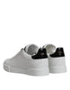 Dolce & Gabbana White Leather Classic Low Top Sneakers Shoes