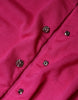 Dolce & Gabbana Pink Wool Button Down Cardigan Sweater