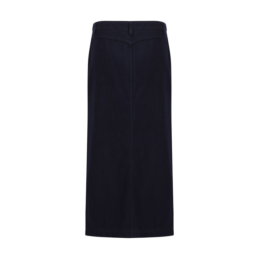 Giorgio Armani Blue Cotton Skirt