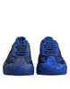 Dolce & Gabbana Blue Leather Daymaster Low Top Sneakers Shoes