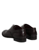 Dolce & Gabbana Black Calfskin Leather Derby Men Dress Shoes