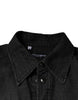 Dolce & Gabbana Black Logo Cotton Button Down Denim Shirt