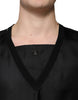 Dolce & Gabbana Black Cotton Square Neck Short Sleeve T-shirt