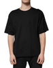 Dolce & Gabbana Black Cotton Crew Neck Short Sleeves T-shirt