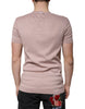 Dolce & Gabbana Brown Cotton Short Sleeves Round Neck T-shirt