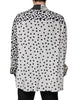 Dolce & Gabbana Black White Polka Dots Silk Men Casual Shirt