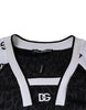 Dolce & Gabbana Black White Logo Men Short Sleeves T-shirt