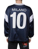 Dolce & Gabbana Blue White Milano Long Sleeve Jersey T-shirt