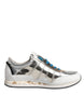 Dolce & Gabbana Multicolor Leather Low Top Sneakers Shoes
