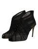 Dolce & Gabbana Black Mesh Stiletto Heels Ankle Boots Shoes