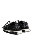 Dolce & Gabbana Black White Logo Sorrento Sneakers Shoes