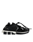 Dolce & Gabbana Black White Logo Sorrento Sneakers Shoes