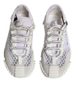 Dolce & Gabbana White Mesh NS1 Low Top Sports Sneaker Shoes
