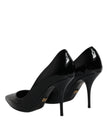 Dolce & Gabbana Black Patent Leather High Heels Pumps Shoes