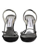 Dolce & Gabbana Black Chevron High Heels Sandals Shoes