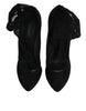Dolce & Gabbana Black Nylon Mesh Sock Style Boots Shoes