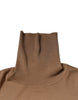 Dolce & Gabbana Brown Turtleneck Long Sleeve Pullover Sweater