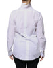 Dolce & Gabbana White Cotton Collared Long Sleeves Shirt Top