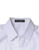 Dolce & Gabbana White Cotton Collared Long Sleeves Shirt Top