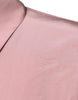 Dolce & Gabbana Pink Cotton Long Sleeves Collared Blouse Top