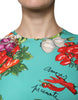 Dolce & Gabbana Multicolor Vegetables Sleeveless Tank Top
