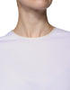 Dolce & Gabbana White Cotton Silk Round Neck Wrap Blouse Top