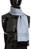 Dolce & Gabbana Elegant Blue Silk Polka Dot Men's Scarf