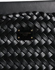 Dolce & Gabbana Black Leather Sicily Top Handle Shoulder Bag