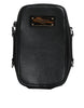 Dolce & Gabbana Black Grain Leather Logo Plaque Clutch Bag