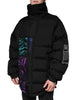 Dolce & Gabbana Black Nylon Puffer Men Full Zip Jacket